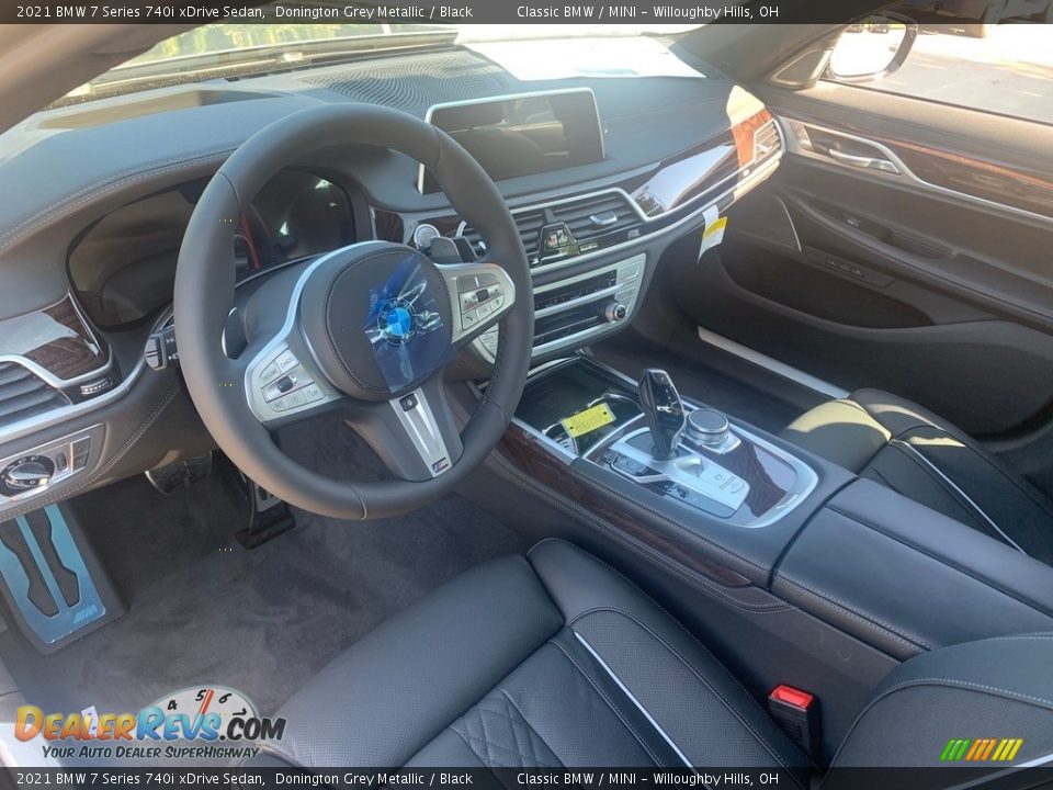 Black Interior - 2021 BMW 7 Series 740i xDrive Sedan Photo #3