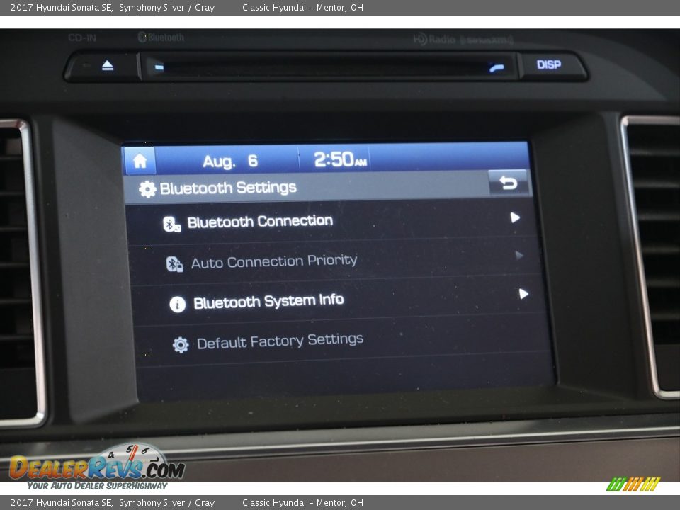 2017 Hyundai Sonata SE Symphony Silver / Gray Photo #11