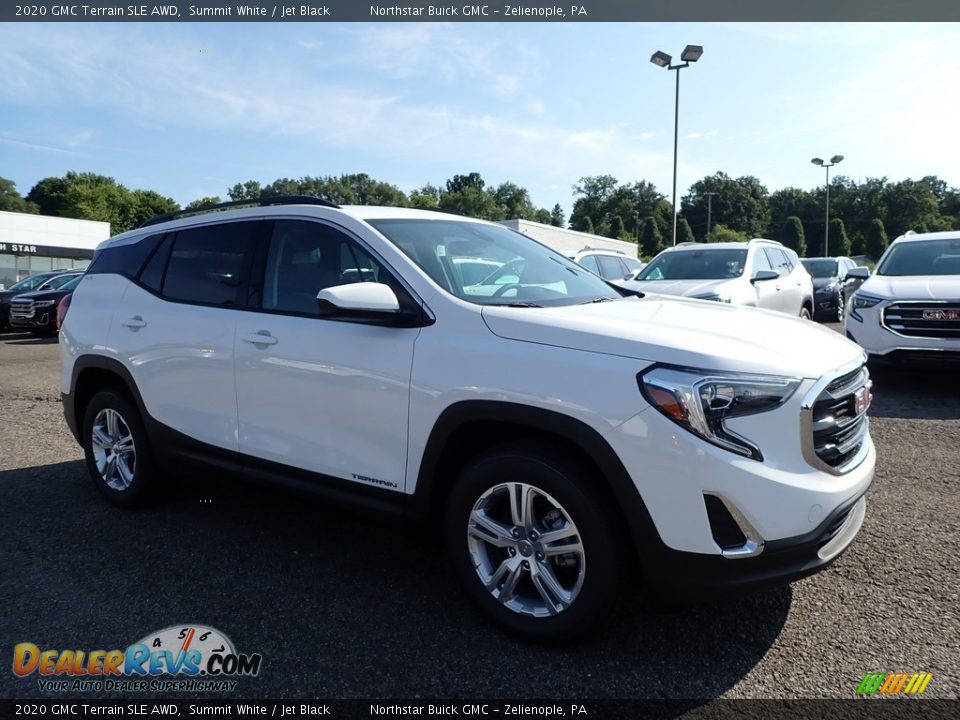 2020 GMC Terrain SLE AWD Summit White / Jet Black Photo #3