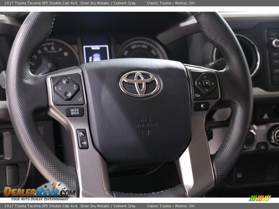 2017 Toyota Tacoma SR5 Double Cab 4x4 Silver Sky Metallic / Cement Gray Photo #7