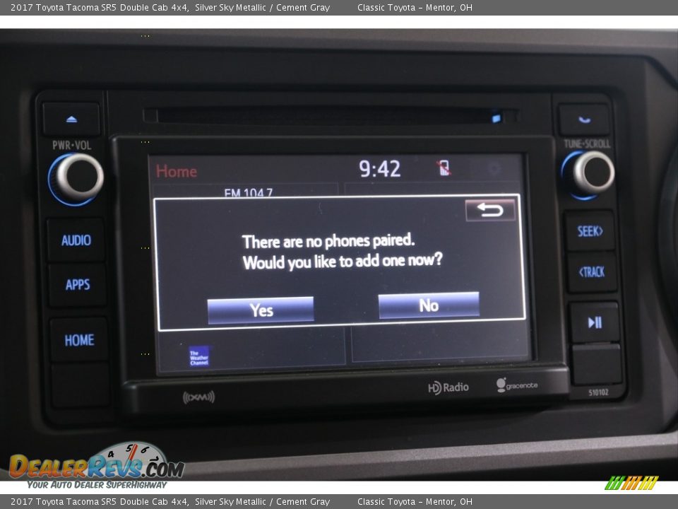 2017 Toyota Tacoma SR5 Double Cab 4x4 Silver Sky Metallic / Cement Gray Photo #11