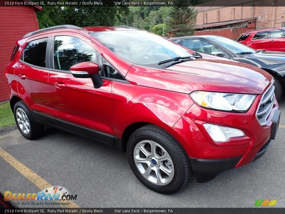 2019 Ford EcoSport SE Ruby Red Metallic / Ebony Black Photo #4