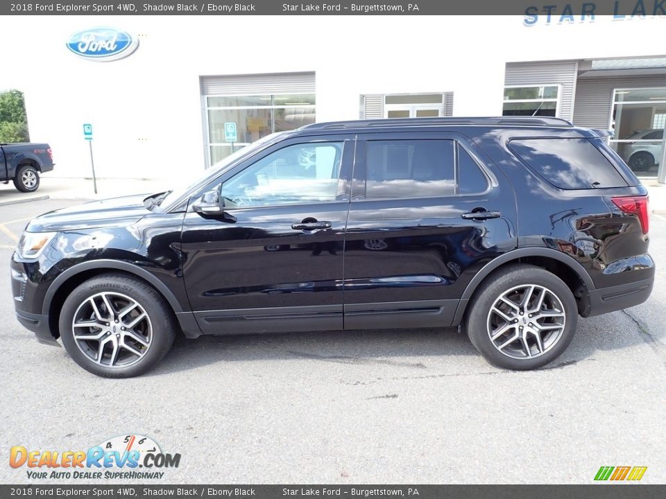 2018 Ford Explorer Sport 4WD Shadow Black / Ebony Black Photo #2