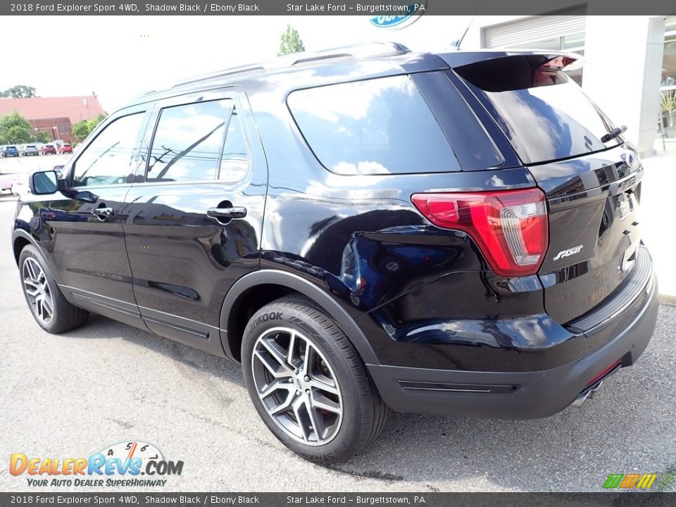 2018 Ford Explorer Sport 4WD Shadow Black / Ebony Black Photo #3