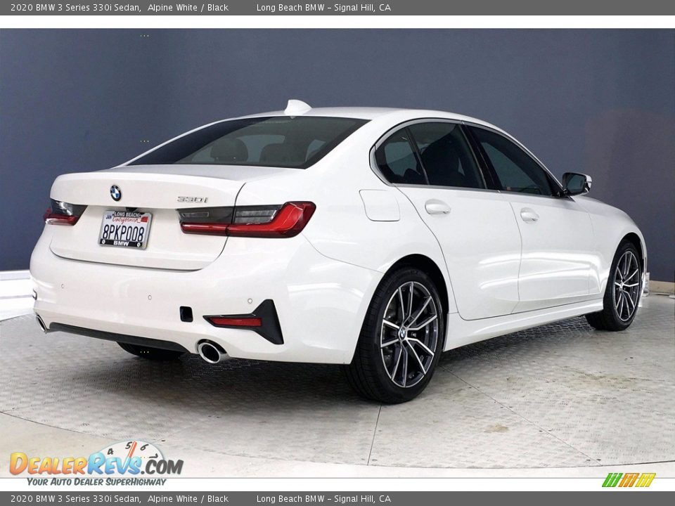 2020 BMW 3 Series 330i Sedan Alpine White / Black Photo #13