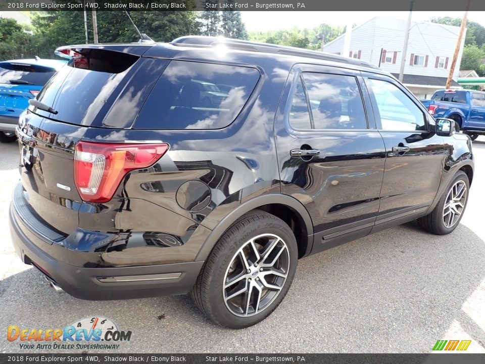 2018 Ford Explorer Sport 4WD Shadow Black / Ebony Black Photo #6