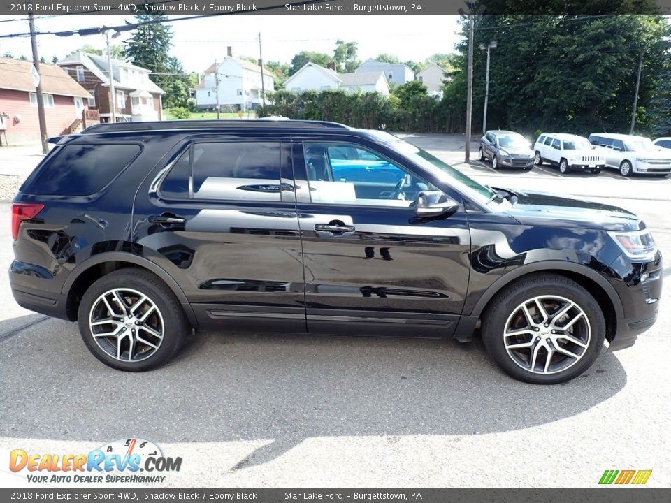 2018 Ford Explorer Sport 4WD Shadow Black / Ebony Black Photo #7