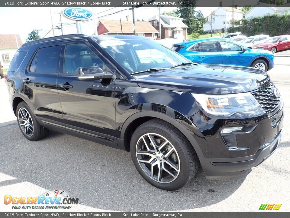 2018 Ford Explorer Sport 4WD Shadow Black / Ebony Black Photo #8