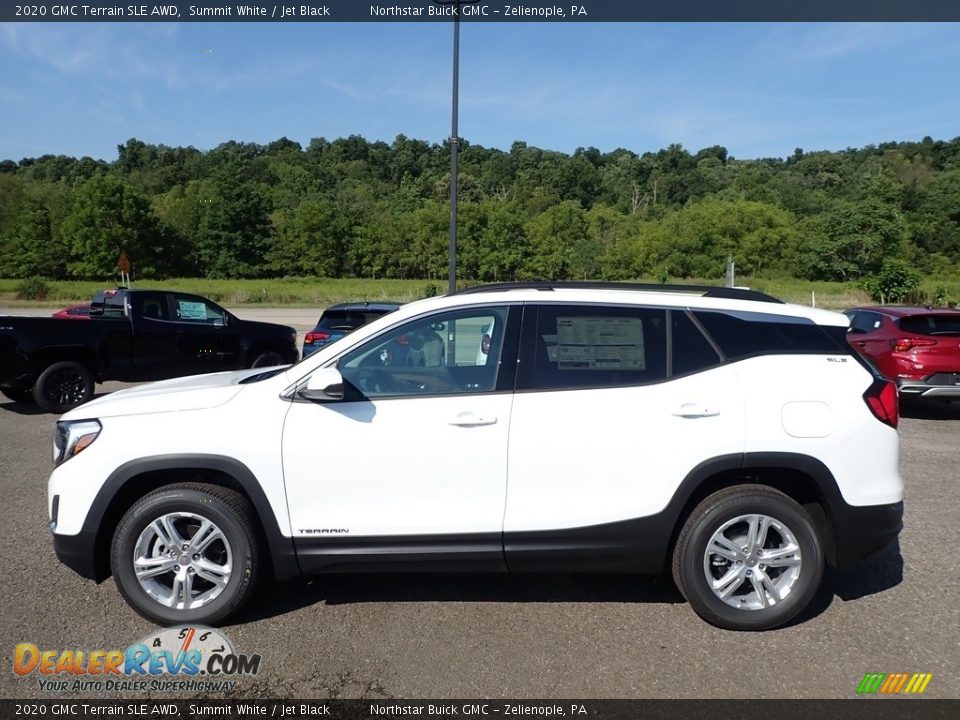 2020 GMC Terrain SLE AWD Summit White / Jet Black Photo #9