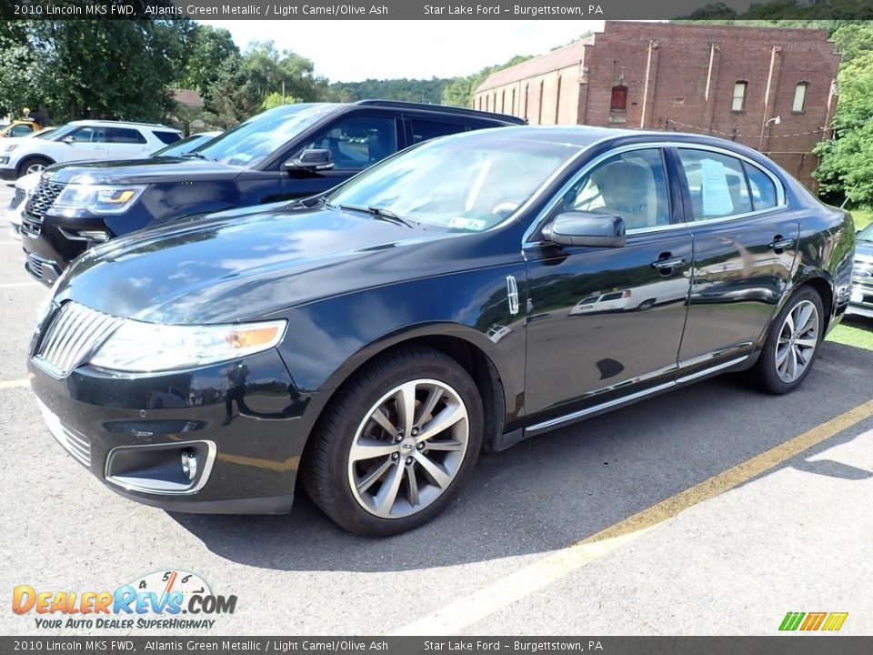 2010 Lincoln MKS FWD Atlantis Green Metallic / Light Camel/Olive Ash Photo #1