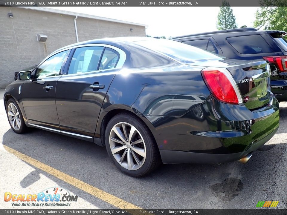 2010 Lincoln MKS FWD Atlantis Green Metallic / Light Camel/Olive Ash Photo #2