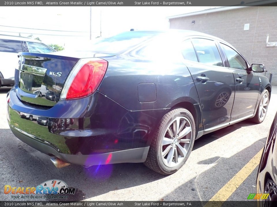 2010 Lincoln MKS FWD Atlantis Green Metallic / Light Camel/Olive Ash Photo #3