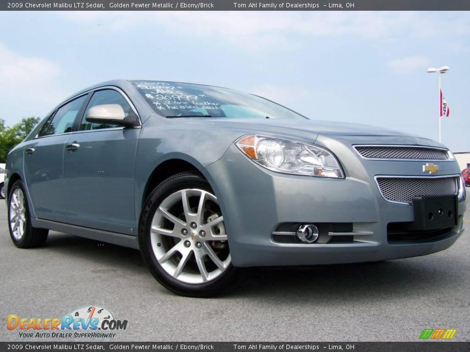 2009 Chevrolet Malibu LTZ Sedan Golden Pewter Metallic / Ebony/Brick Photo #1