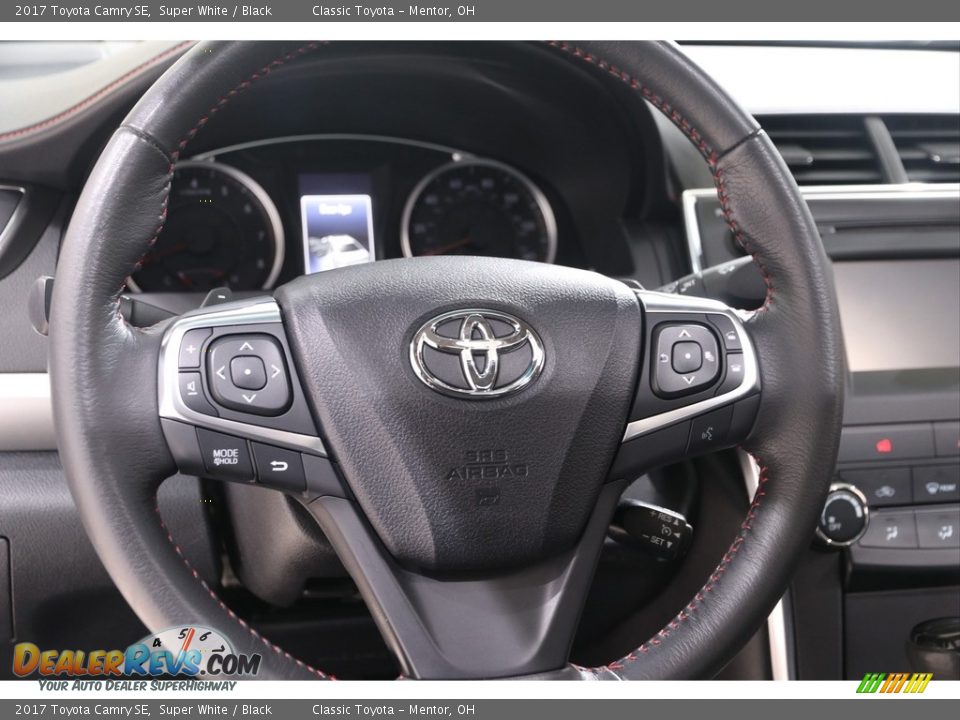 2017 Toyota Camry SE Super White / Black Photo #6