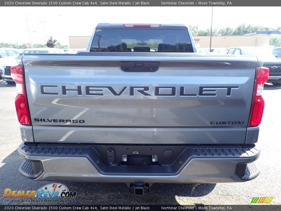 2020 Chevrolet Silverado 1500 Custom Crew Cab 4x4 Satin Steel Metallic / Jet Black Photo #5