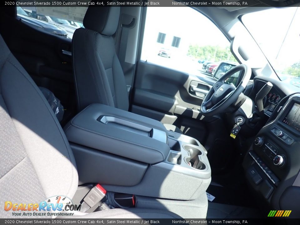 2020 Chevrolet Silverado 1500 Custom Crew Cab 4x4 Satin Steel Metallic / Jet Black Photo #11