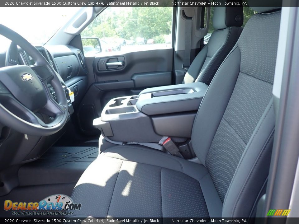 2020 Chevrolet Silverado 1500 Custom Crew Cab 4x4 Satin Steel Metallic / Jet Black Photo #15