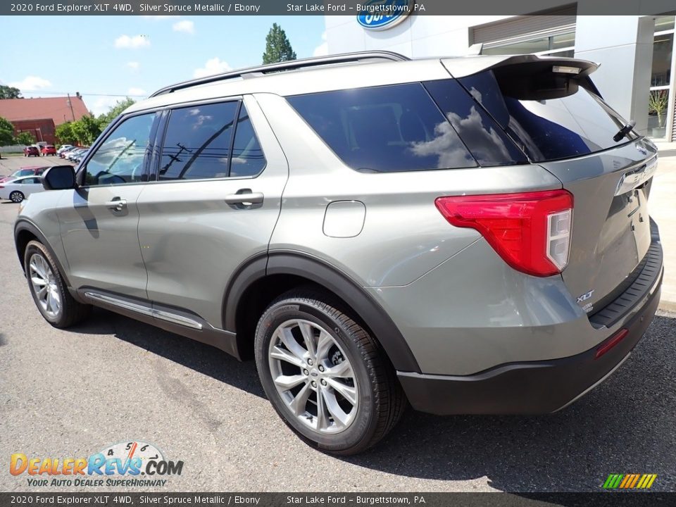 2020 Ford Explorer XLT 4WD Silver Spruce Metallic / Ebony Photo #3