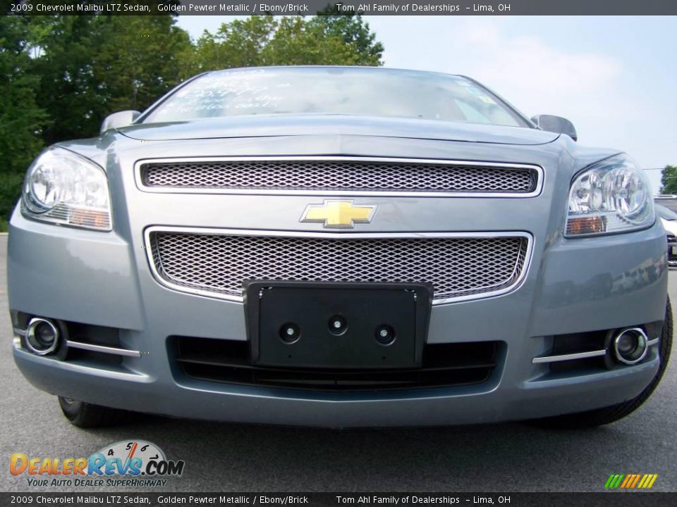 2009 Chevrolet Malibu LTZ Sedan Golden Pewter Metallic / Ebony/Brick Photo #3