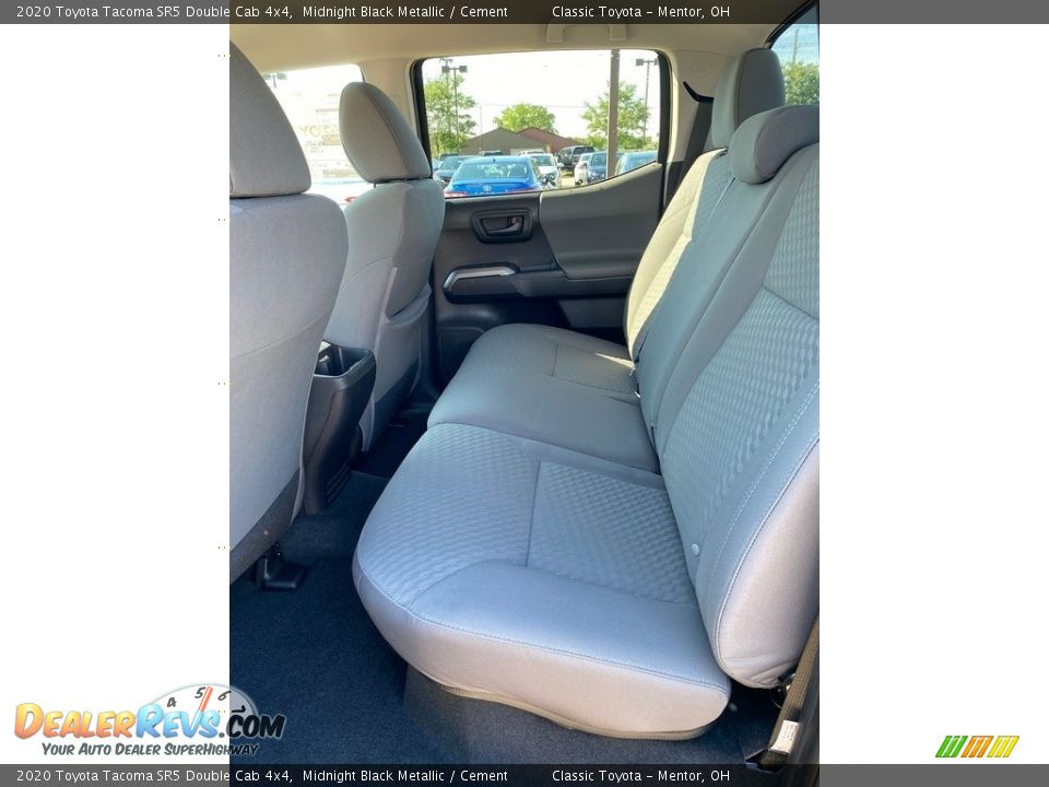 2020 Toyota Tacoma SR5 Double Cab 4x4 Midnight Black Metallic / Cement Photo #3