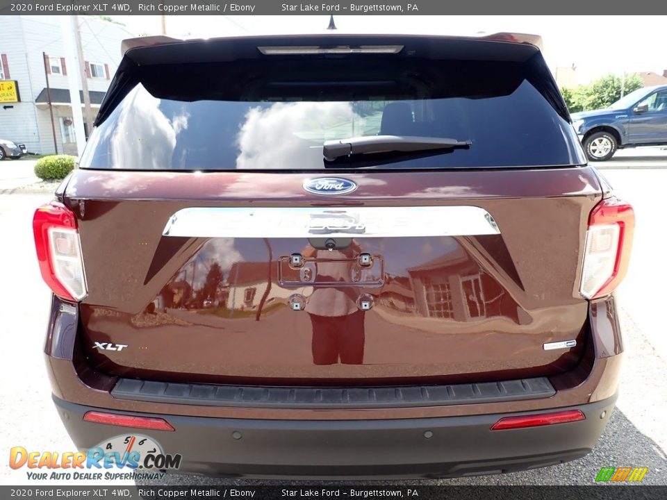 2020 Ford Explorer XLT 4WD Rich Copper Metallic / Ebony Photo #4