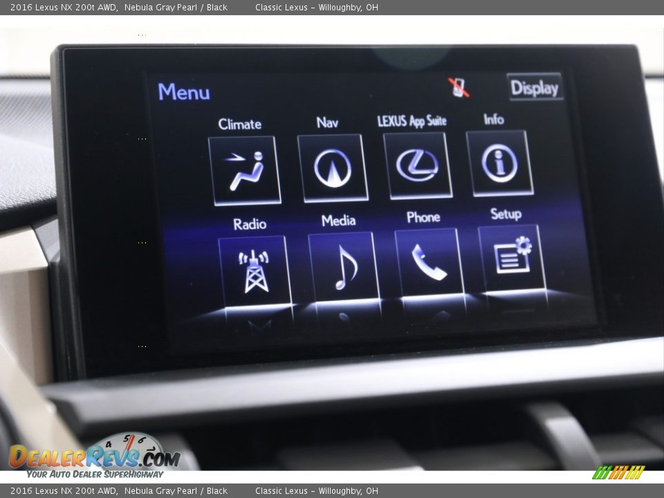 2016 Lexus NX 200t AWD Nebula Gray Pearl / Black Photo #14
