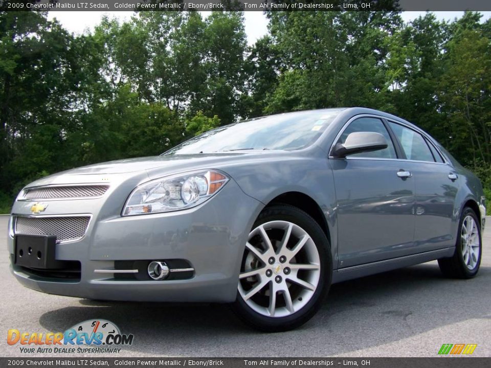 2009 Chevrolet Malibu LTZ Sedan Golden Pewter Metallic / Ebony/Brick Photo #5