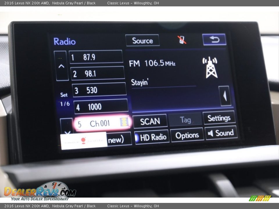 2016 Lexus NX 200t AWD Nebula Gray Pearl / Black Photo #17