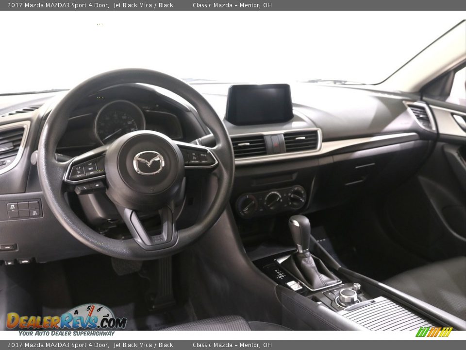 2017 Mazda MAZDA3 Sport 4 Door Jet Black Mica / Black Photo #6