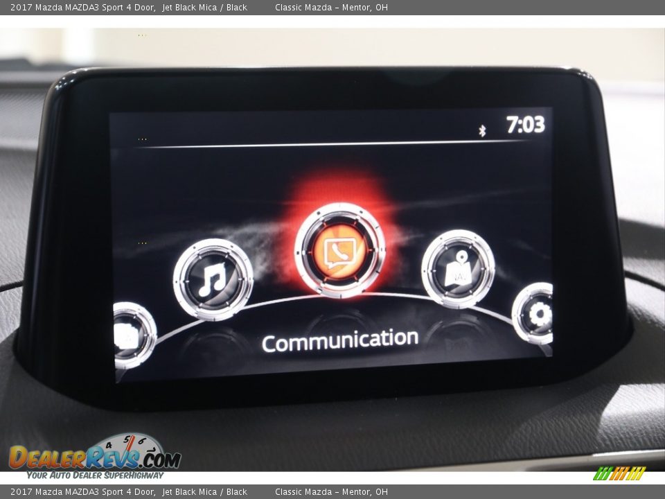 2017 Mazda MAZDA3 Sport 4 Door Jet Black Mica / Black Photo #10