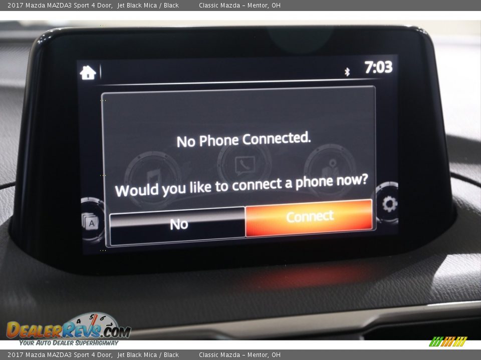 2017 Mazda MAZDA3 Sport 4 Door Jet Black Mica / Black Photo #11