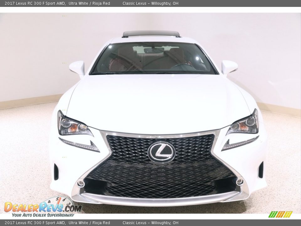 2017 Lexus RC 300 F Sport AWD Ultra White / Rioja Red Photo #2