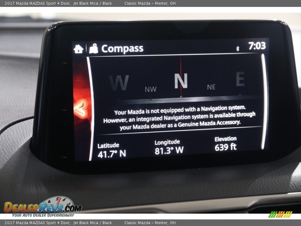 2017 Mazda MAZDA3 Sport 4 Door Jet Black Mica / Black Photo #13