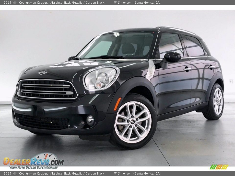 2015 Mini Countryman Cooper Absolute Black Metallic / Carbon Black Photo #12
