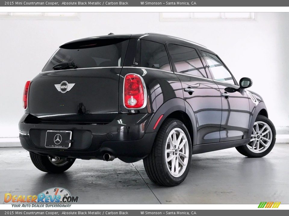 2015 Mini Countryman Cooper Absolute Black Metallic / Carbon Black Photo #16