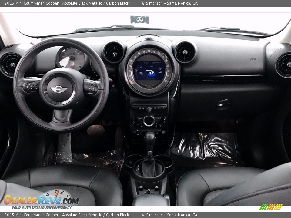 2015 Mini Countryman Cooper Absolute Black Metallic / Carbon Black Photo #17