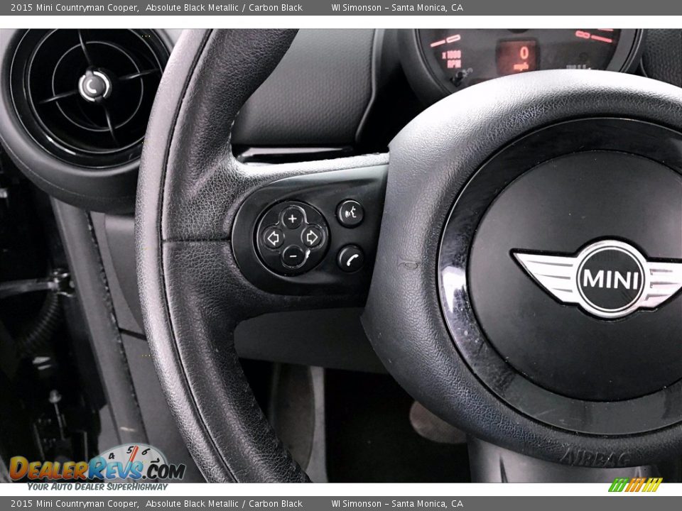 2015 Mini Countryman Cooper Absolute Black Metallic / Carbon Black Photo #18