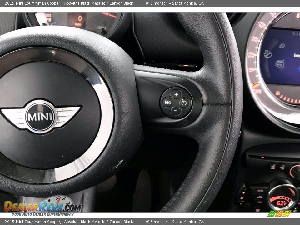 2015 Mini Countryman Cooper Absolute Black Metallic / Carbon Black Photo #19