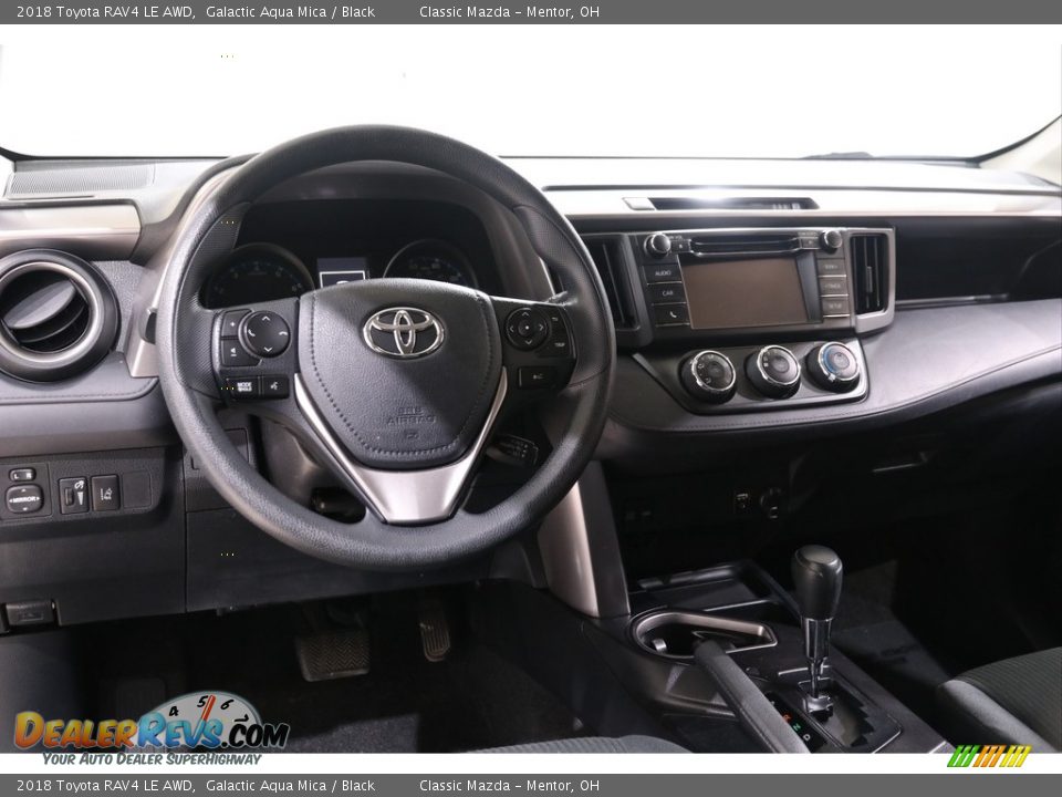 2018 Toyota RAV4 LE AWD Galactic Aqua Mica / Black Photo #6