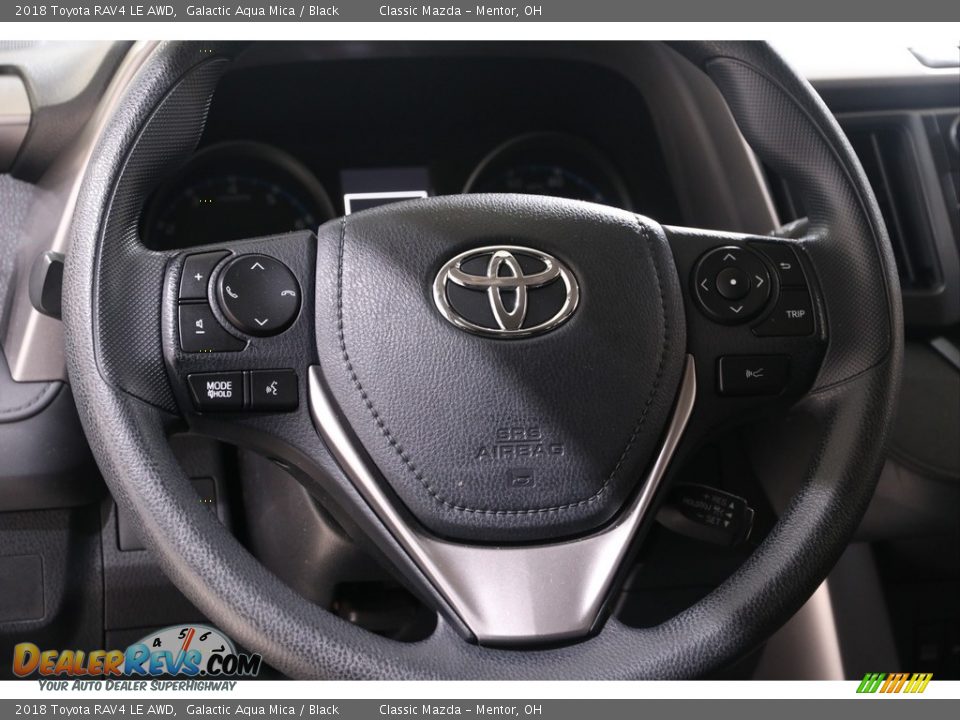 2018 Toyota RAV4 LE AWD Galactic Aqua Mica / Black Photo #7