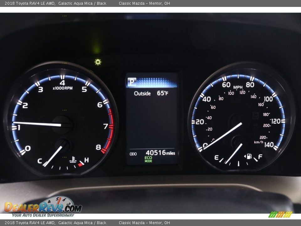 2018 Toyota RAV4 LE AWD Galactic Aqua Mica / Black Photo #8