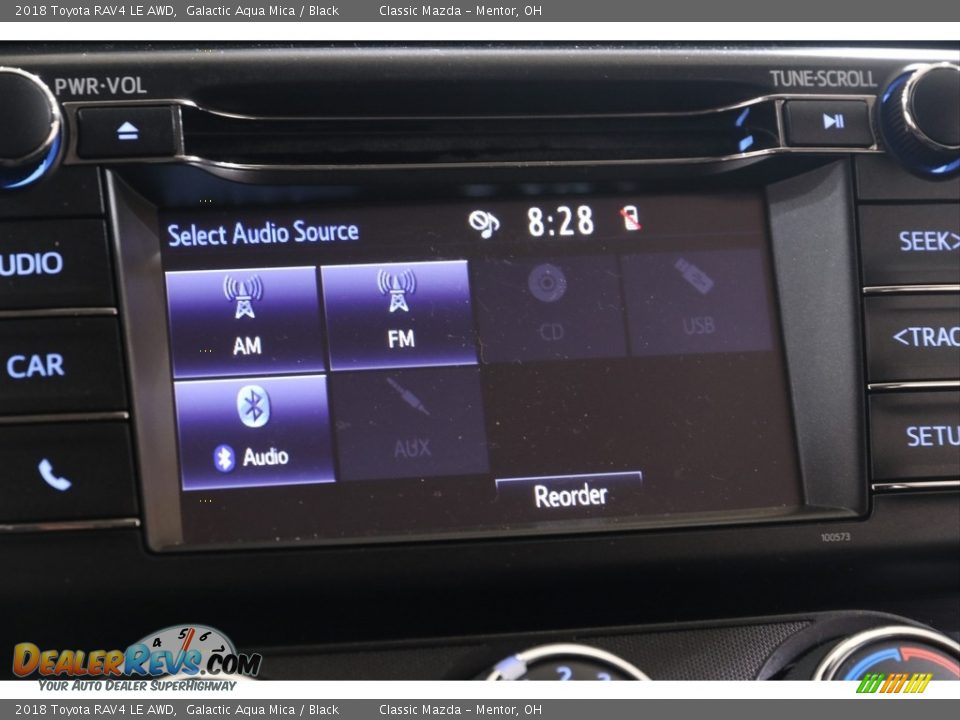 2018 Toyota RAV4 LE AWD Galactic Aqua Mica / Black Photo #10