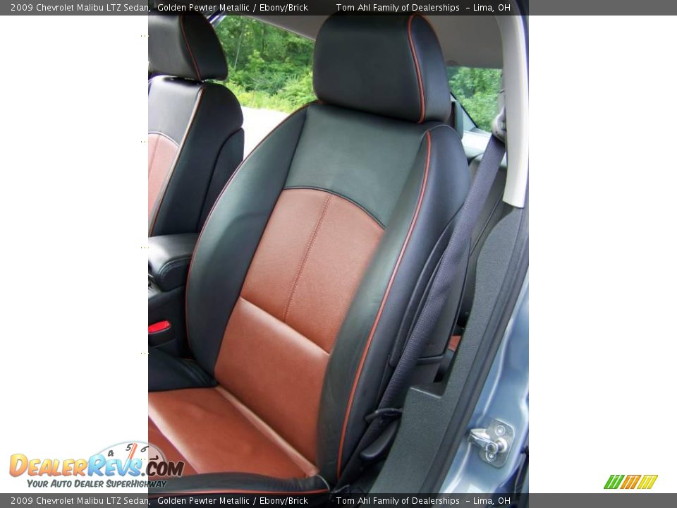 2009 Chevrolet Malibu LTZ Sedan Golden Pewter Metallic / Ebony/Brick Photo #10
