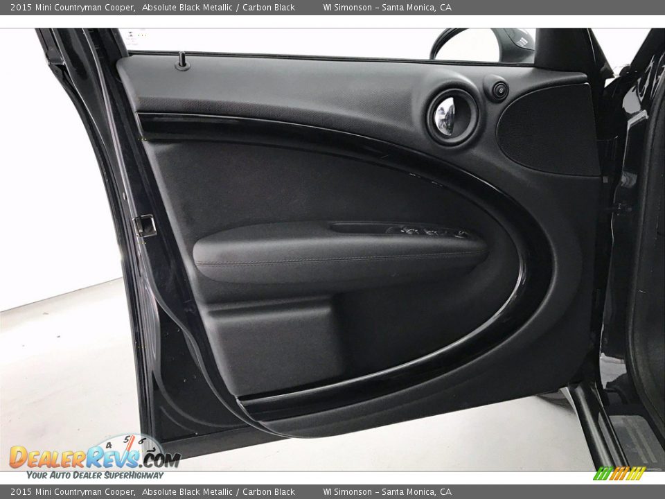2015 Mini Countryman Cooper Absolute Black Metallic / Carbon Black Photo #25