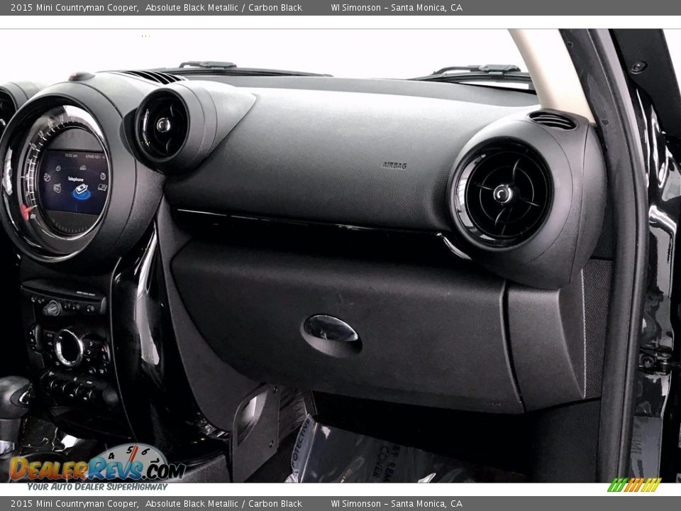2015 Mini Countryman Cooper Absolute Black Metallic / Carbon Black Photo #28