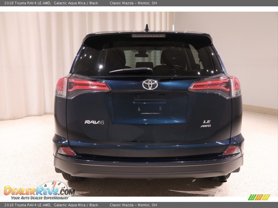 2018 Toyota RAV4 LE AWD Galactic Aqua Mica / Black Photo #17