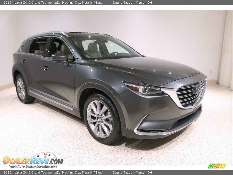 2020 Mazda CX-9 Grand Touring AWD Machine Gray Metallic / Sand Photo #1