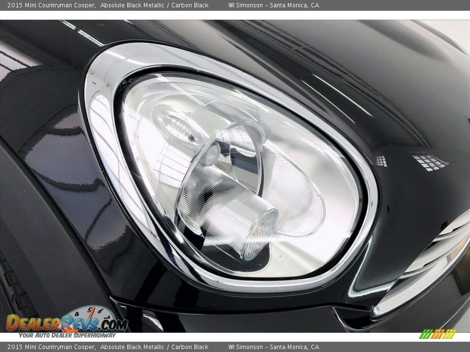 2015 Mini Countryman Cooper Absolute Black Metallic / Carbon Black Photo #32