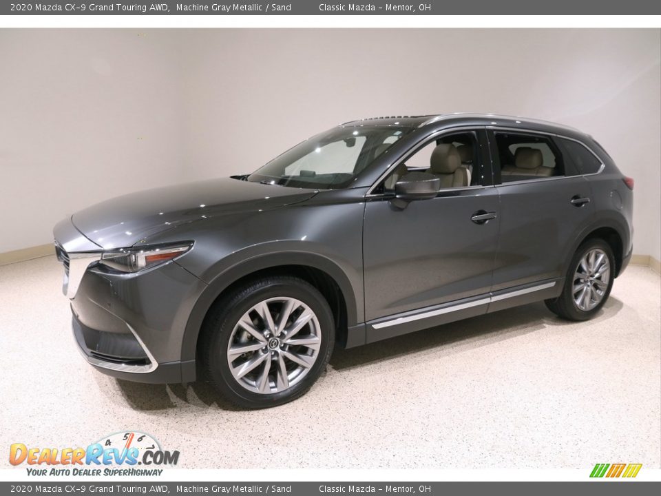 2020 Mazda CX-9 Grand Touring AWD Machine Gray Metallic / Sand Photo #3