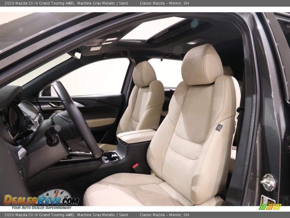 2020 Mazda CX-9 Grand Touring AWD Machine Gray Metallic / Sand Photo #7